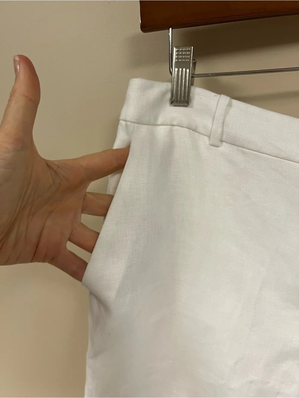 Chaps lined linen trousers pants size 8